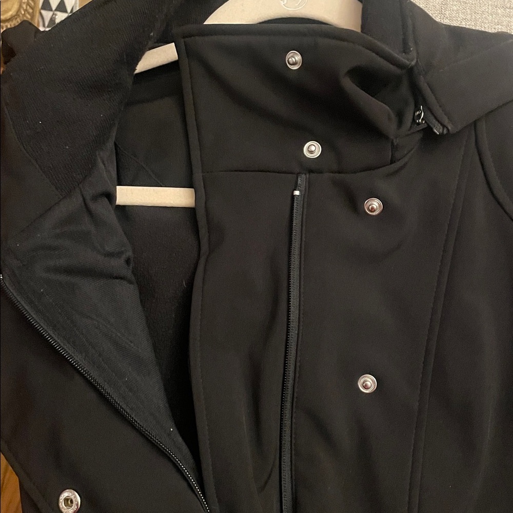 Calvin Klein Black Double-Breasted water resistant Coat - Picture 6 of 14